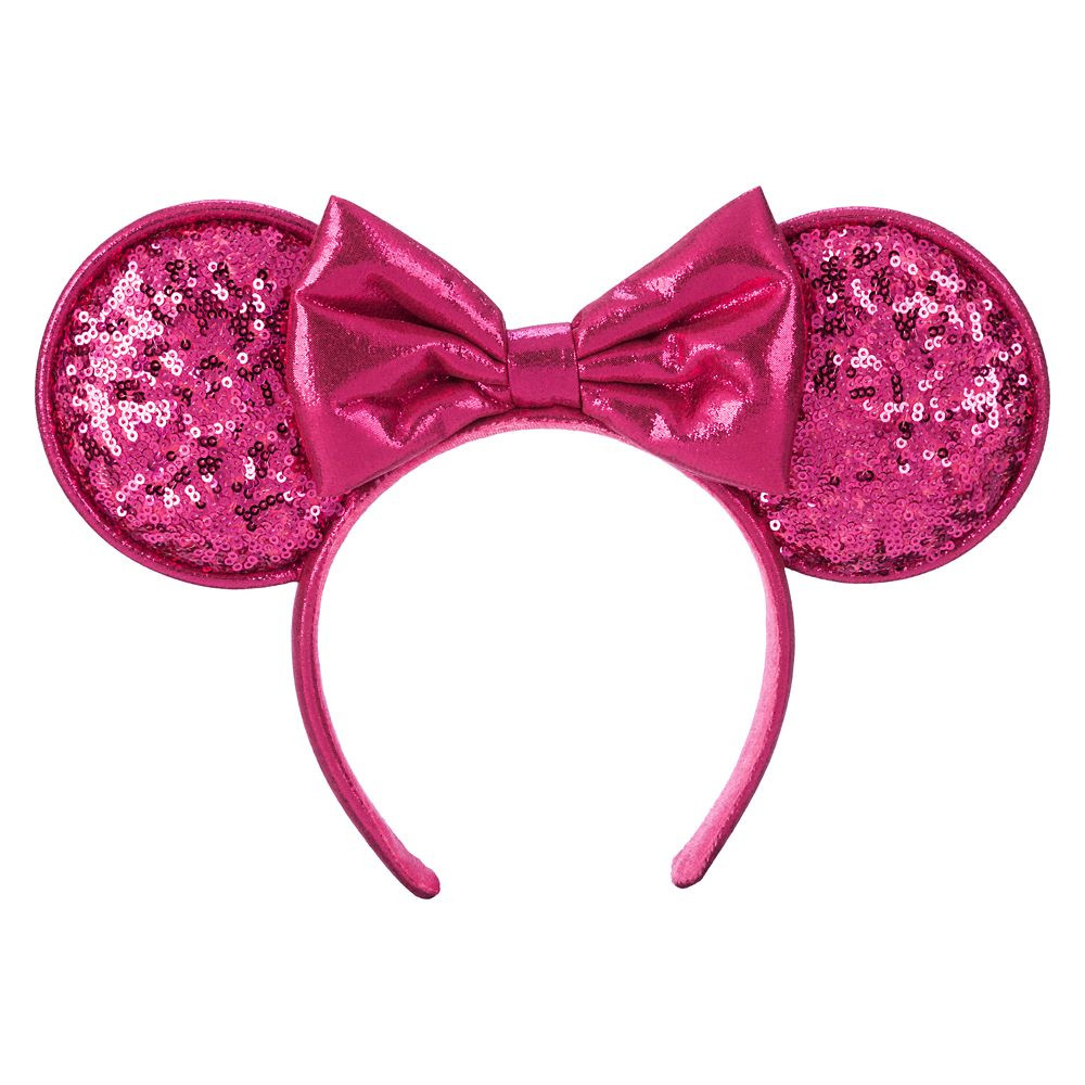 Minnie Mouse Sequined Ear Headband – Pink | Disney Store