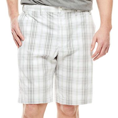 IZOD® Plaid Cotton Shorts - Big & Tall | JCPenney