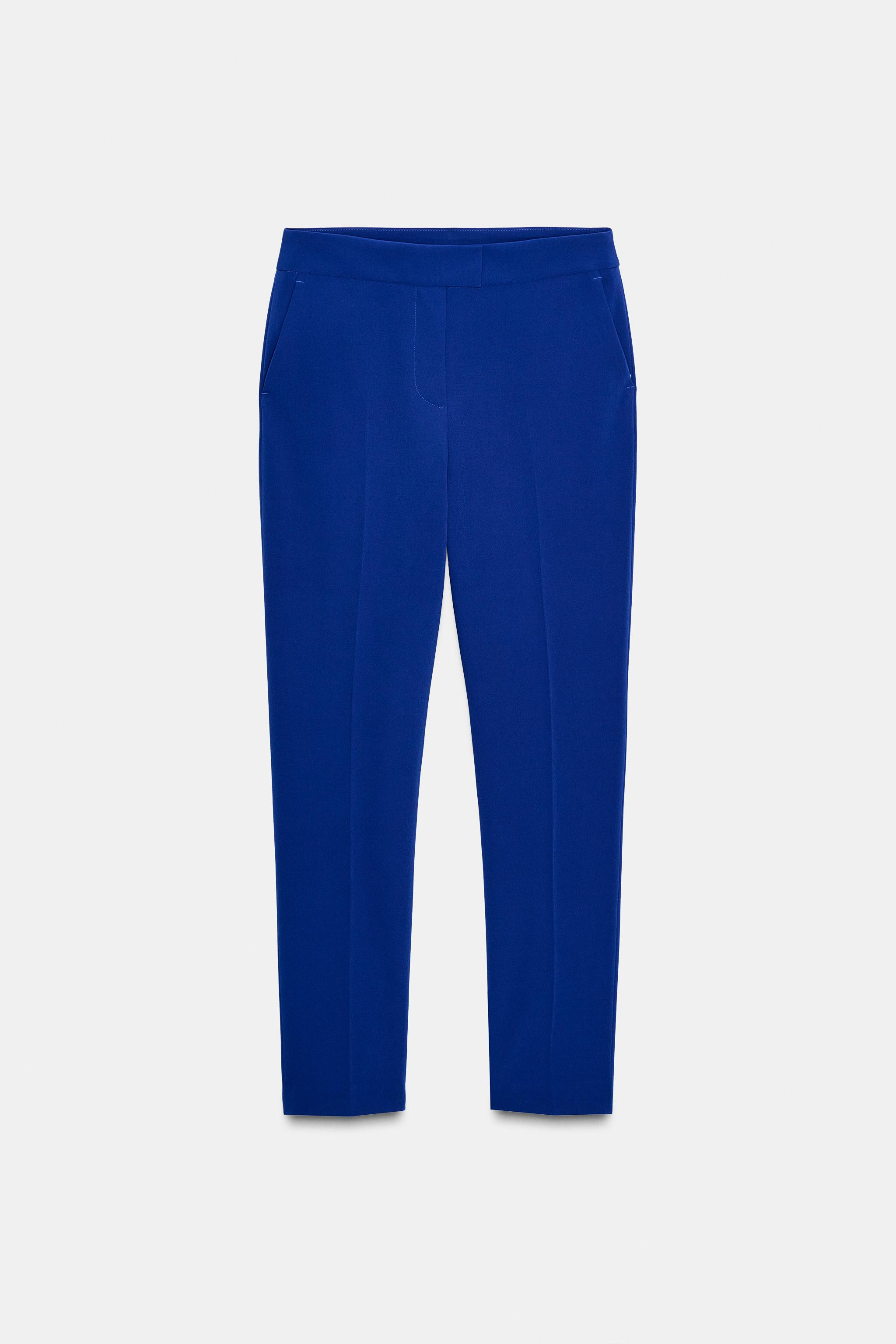SLIM FIT HIGH-WAISTED PANTS | Zara US