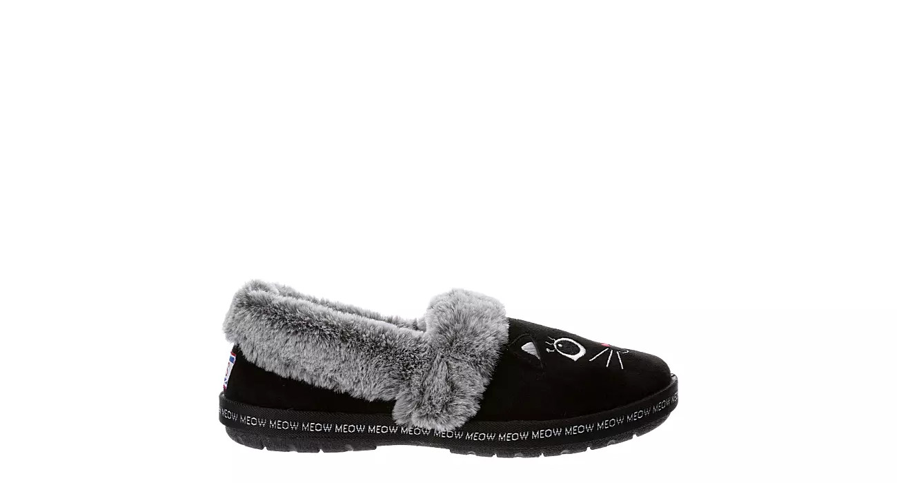 Skechers Bobs Womens Too Cozy Meow Pajamas Slipper - Black | Rack Room Shoes
