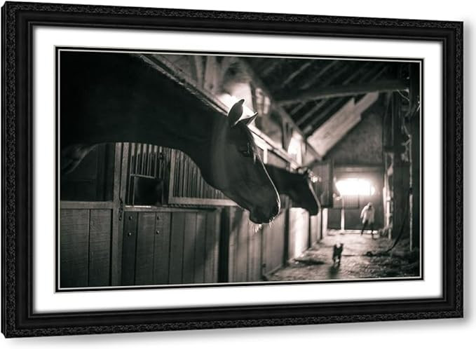 ArtDirect The Yellowstone Collection 24x17 Black Ornate Framed and Double Matted Museum Art Print... | Amazon (US)