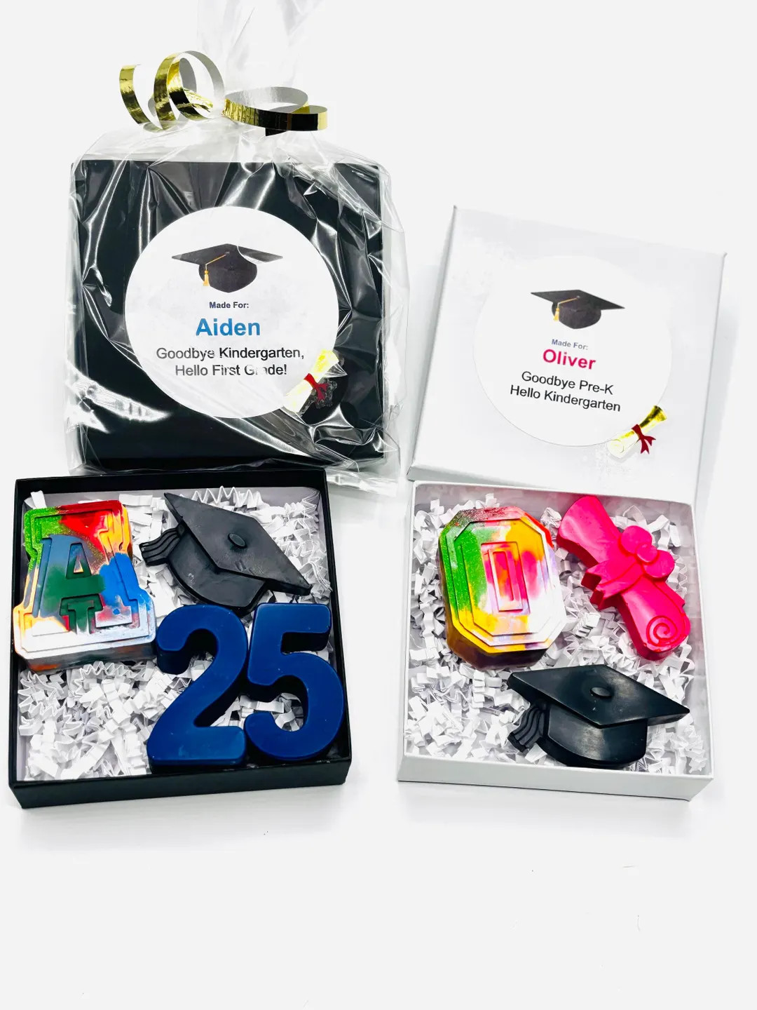 Personalized Crayon Initial Gifts in a Gift Box- Graduation Gifts for Kids-graduation Classroom P... | Etsy (US)