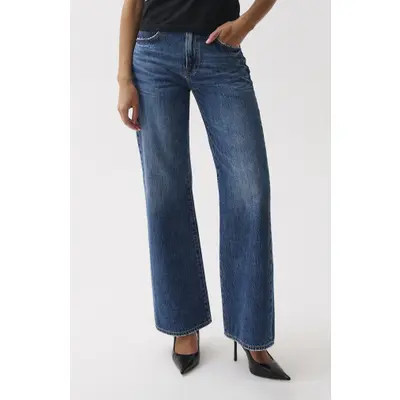 Pistola Larsen High Waist Wide Leg Jeans in Mellow at Nordstrom, Size 28 | Nordstrom