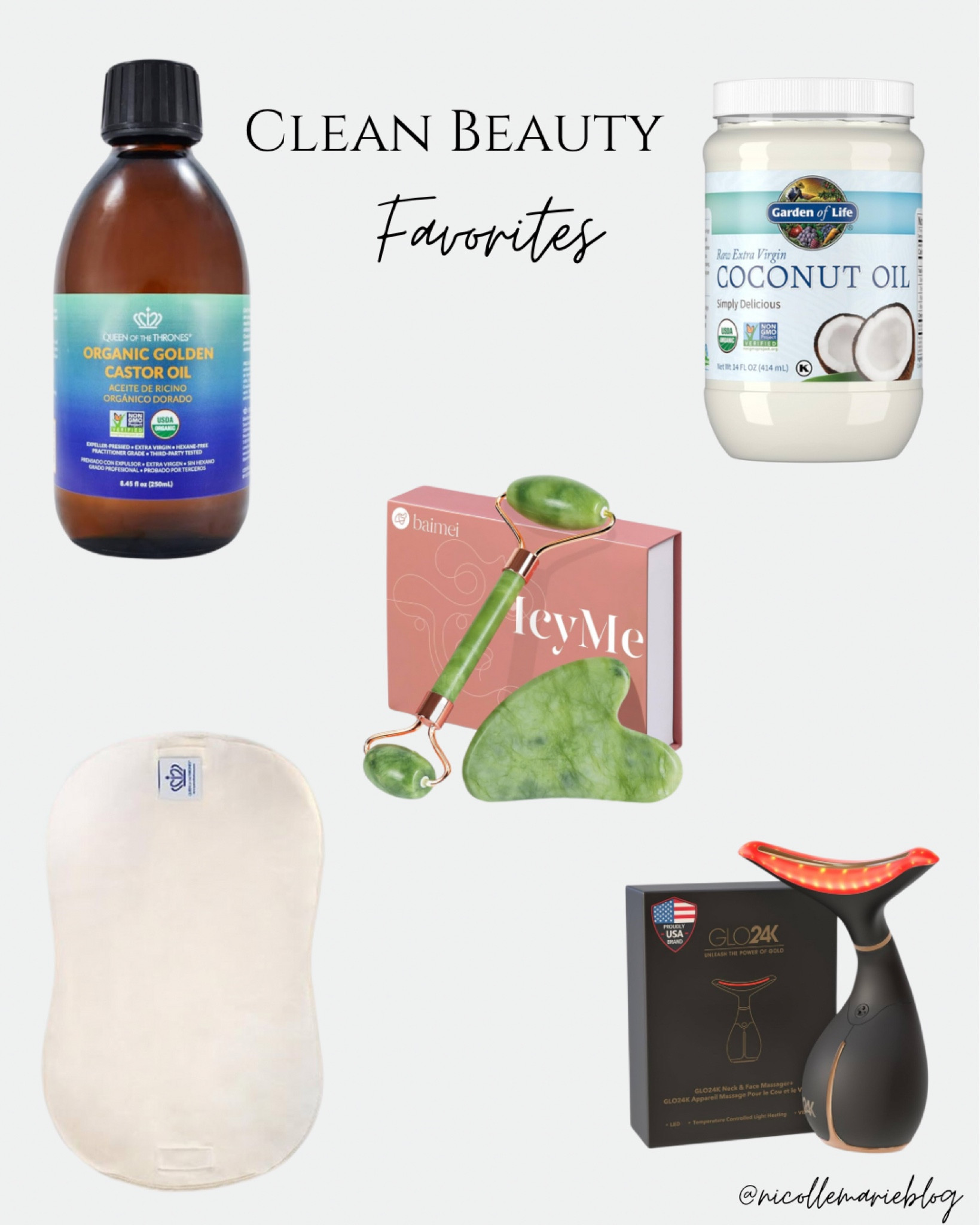 Some of my clean beauty favorites that I use daily. Non-toxic natural beauty swaps. Castor oil, castor oil packs, Gua sha, face sculpting massage, coconut oil for hair, skin, & oil pulling  

#LTKFindsUnder100 #LTKFindsUnder50 #LTKBeauty