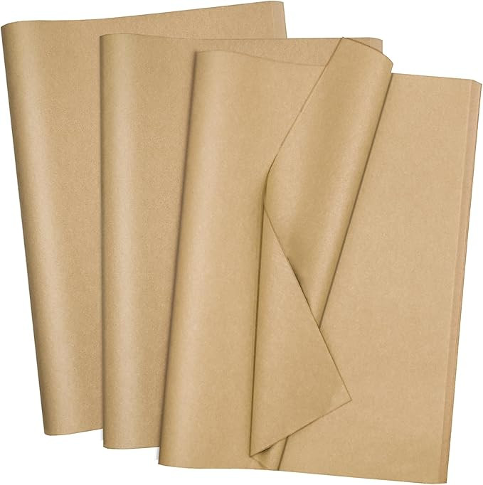 Jkopsnr 100 Sheets Kraft Tissue Paper 20x14 Inches Tissue Paper for Gift Bags Wrapping Tissue Pap... | Amazon (US)