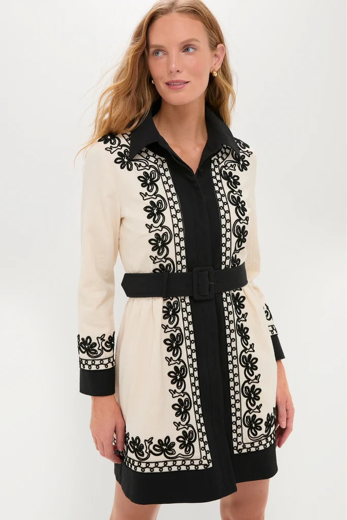 Soutache Cotton Long Sleeve Mini Chloe Dress | Tuckernuck (US)