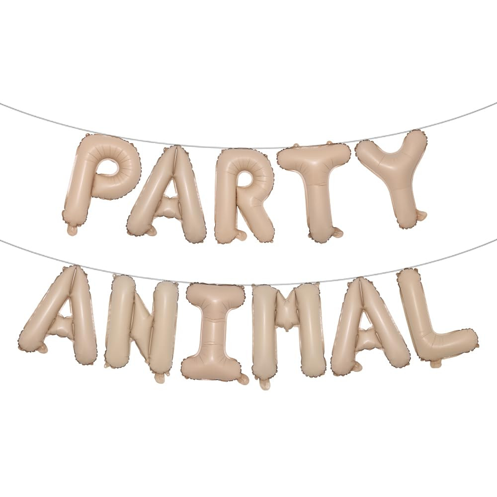 Letter Balloons - PARTY ANIMAL 16" Inch Alphabet Letters Foil Mylar Balloon Kids Birthday Party B... | Amazon (US)