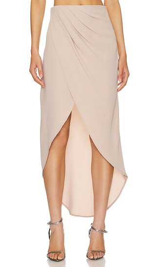 Arielle Slit Maxi Skirt in Clay | Revolve Clothing (Global)