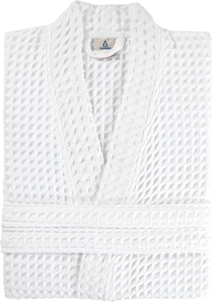 100% Cotton Waffle Kimono Bathrobe for Men & Women, Cozy Leisurewear with Functional Pockets, Com... | Amazon (US)