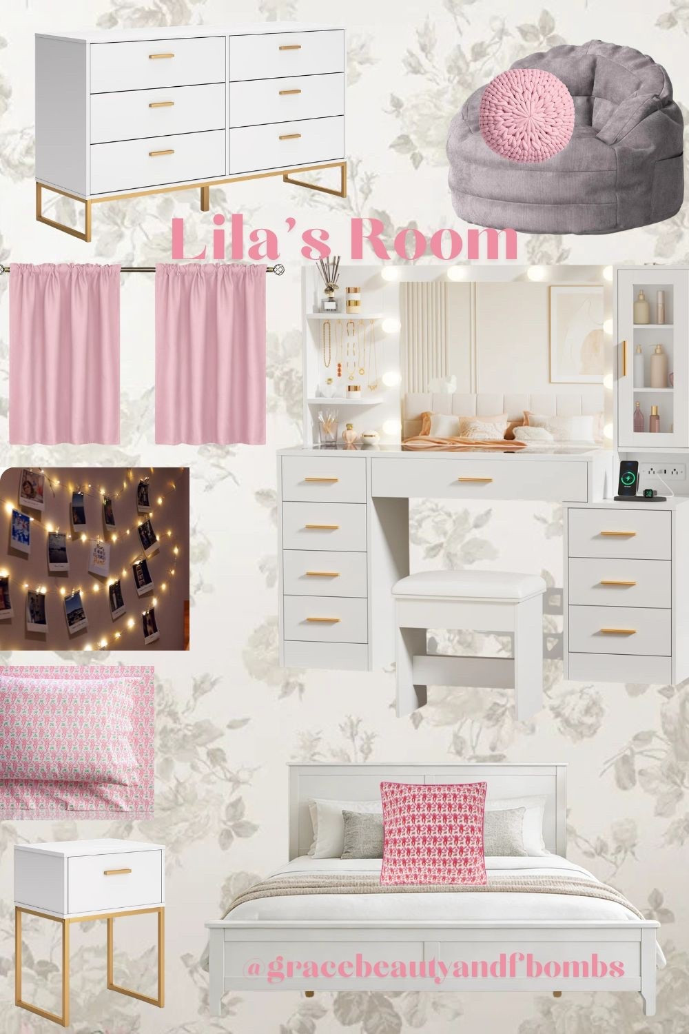 Lila requested a new dresser and nightstand. We also got her a vanity to match just for kicks.
#tweenbedroom #teenbedroom #tweengirlbedroom #teengirlbedroom #loveshackfancy #potterybarn #potterybarnteen #afw #target #girlybedroom #vanity #whitevanity #whitebedroomfurniture #neutralandpink #greyandpinkroom #beigeandpinkroom #whiteandpinkroom #preppybedroom #girlybedroom

#LTKHome #LTKmomlife #LTKKids