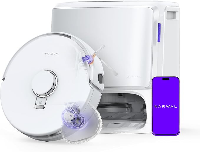 NARWAL Freo Z10 Turbo Robot Vacuum and Mop Combo, 25000Pa, Self Emptying | Amazon (US)