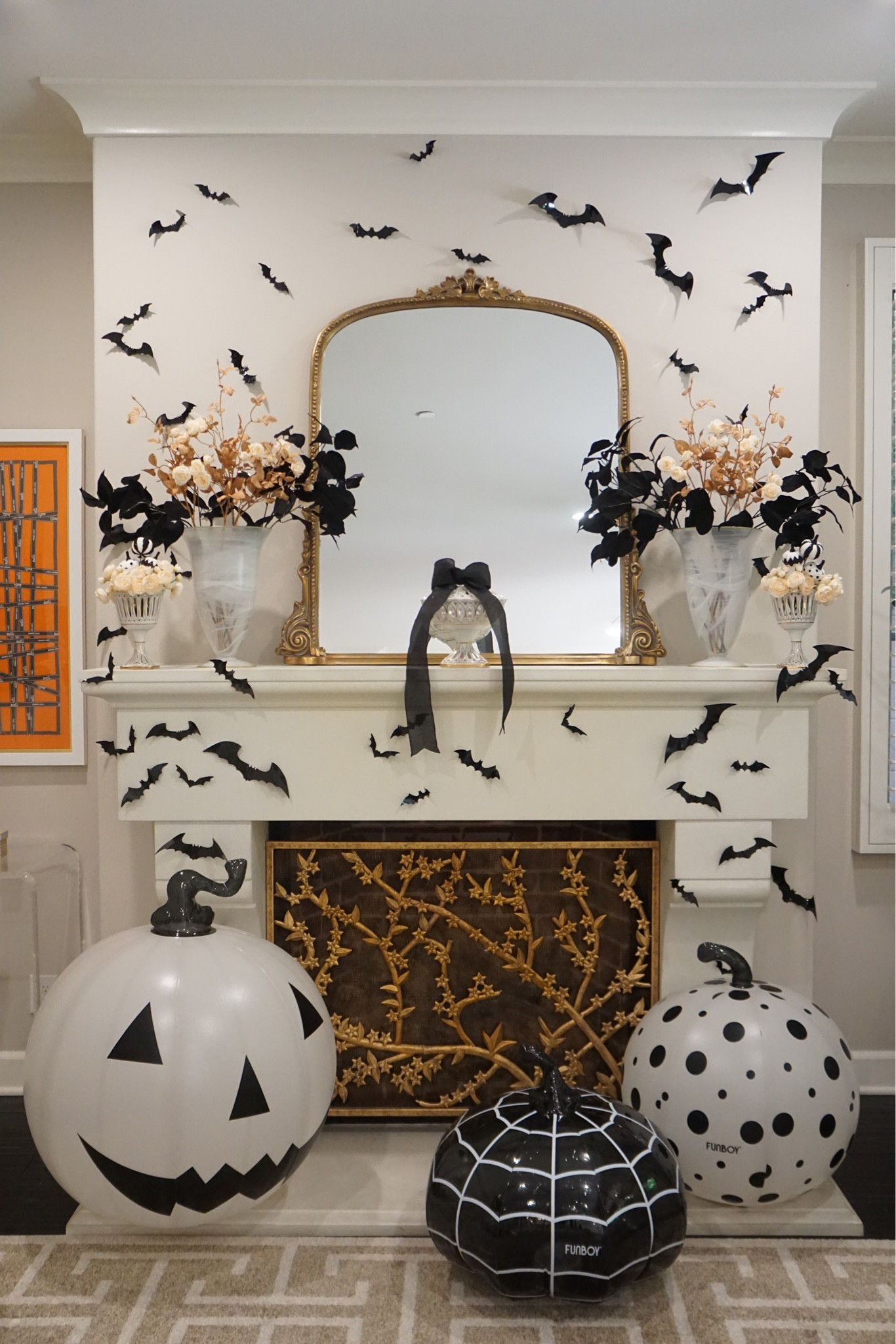 #ad Halloween decor but make it pretty! I LOVE these inflatable Halloween pumpkins from @funboy. They are both playful and elevated decorative additions to my Halloween designs at home. Your kiddos will especially love them! 

#LTKHome #LTKKids
