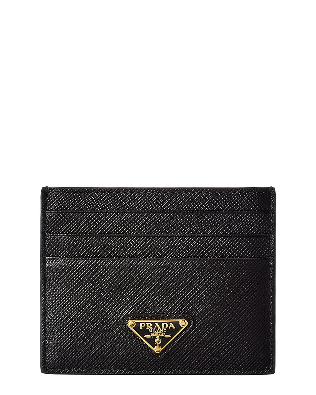 Logo Saffiano Leather Card Case | Gilt & Gilt City