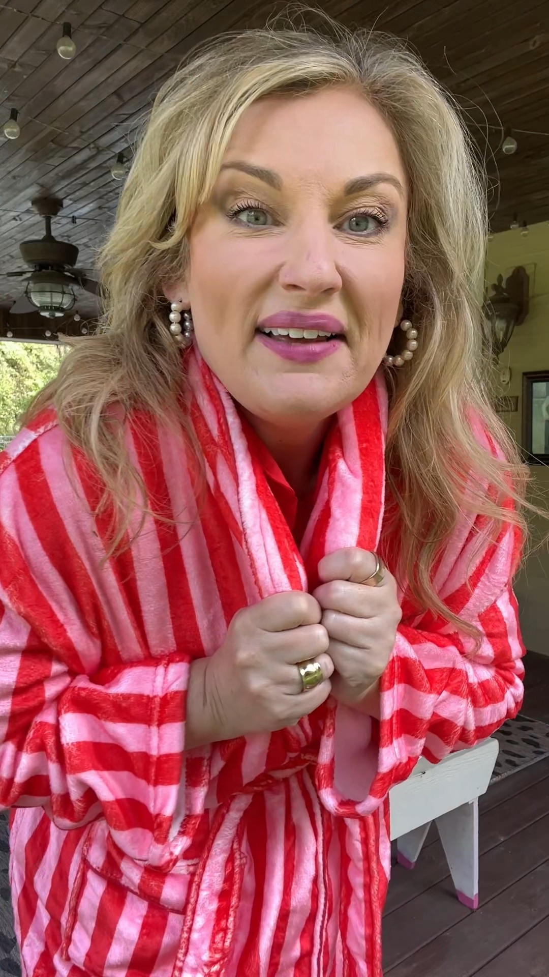 Red and pink striped lightweight robe 

#LTKFindsUnder50 #LTKMidsize #LTKOver40