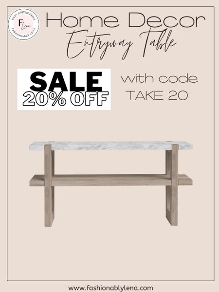Entryway Table on SALE with code TAKE20. Coffee Table, Side Table, Home Decor, Fall Decor, Ottoman, Living Room Decor, Entryway Decor, Neutral Decor. 


#LTKsalealert #LTKSeasonal #LTKhome