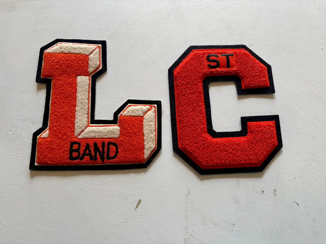 Vintage High School Varsity Letters Orange C Band L | Etsy (US)