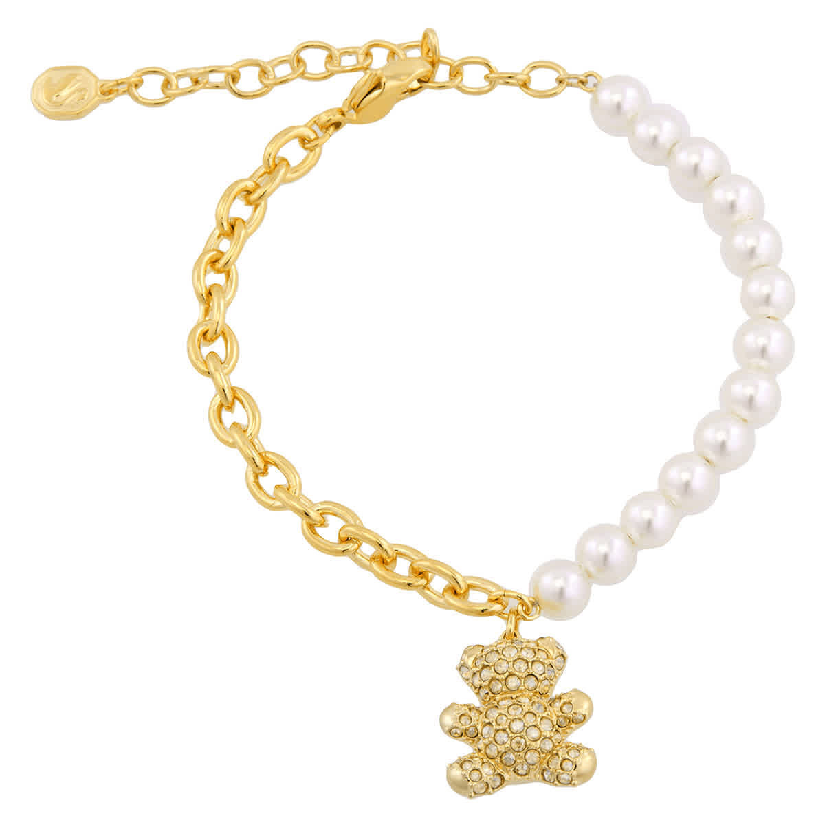 Swarovski Idyllia Gold-Tone Plated Crystal Pearl Bracelet | Jomashop.com & JomaDeals.com