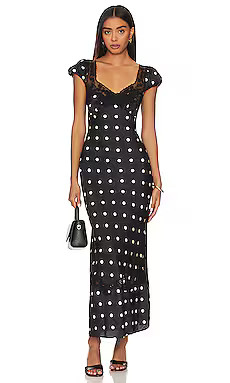 Free People Butterfly Babe Midi Dress in Black And White Comb from Revolve.com | Revolve Clothing (Global)