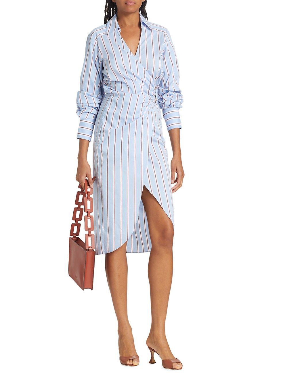 Afton Draped Shirtdress | Saks Fifth Avenue