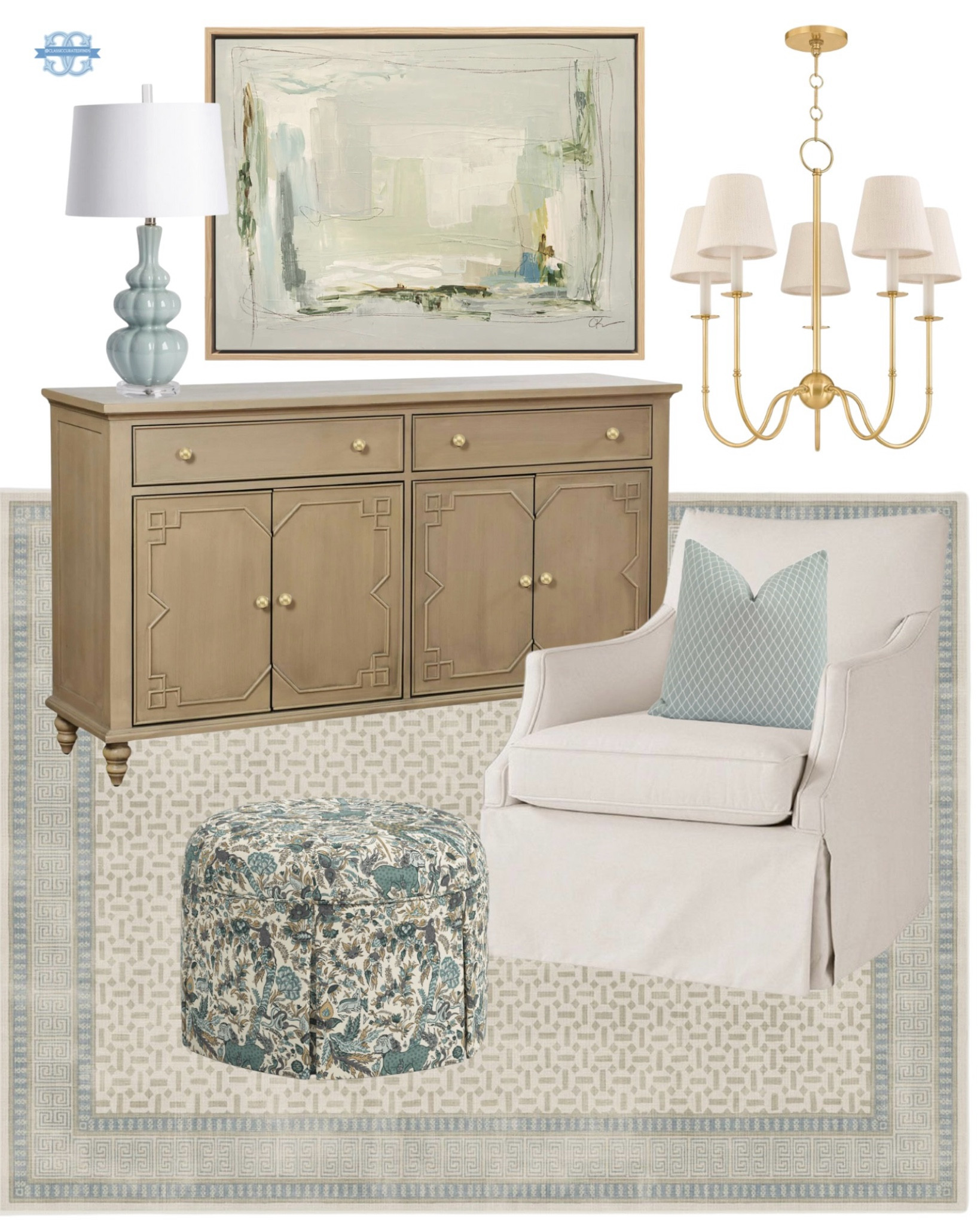 Pretty muted home decor🤍

Grandmillennial, Sideboard, Swivel Chair, Ottoman, Rug, Art, Living Room Decor

#LTKHome