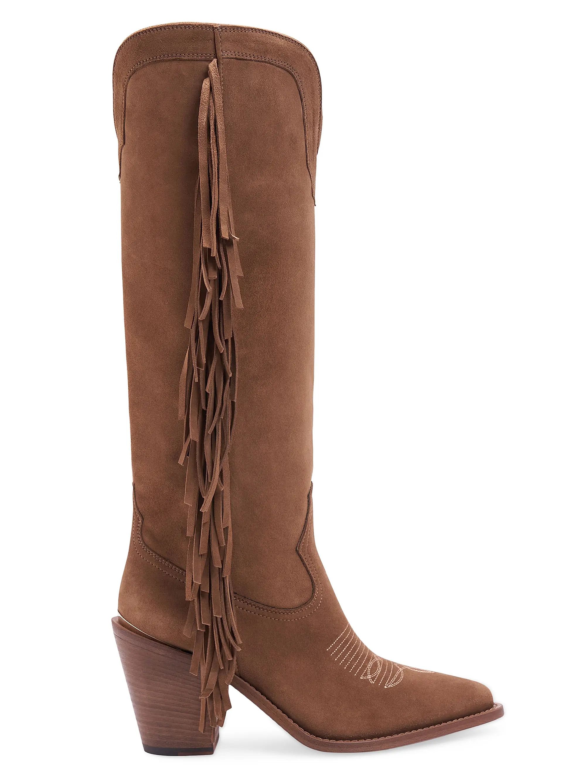 Cami 90MM Fringed Suede Knee-High Boots | Saks Fifth Avenue