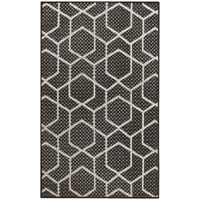 Nourison Horizon Indoor/Outdoor 2' x 3' Black Modern Rug | Target