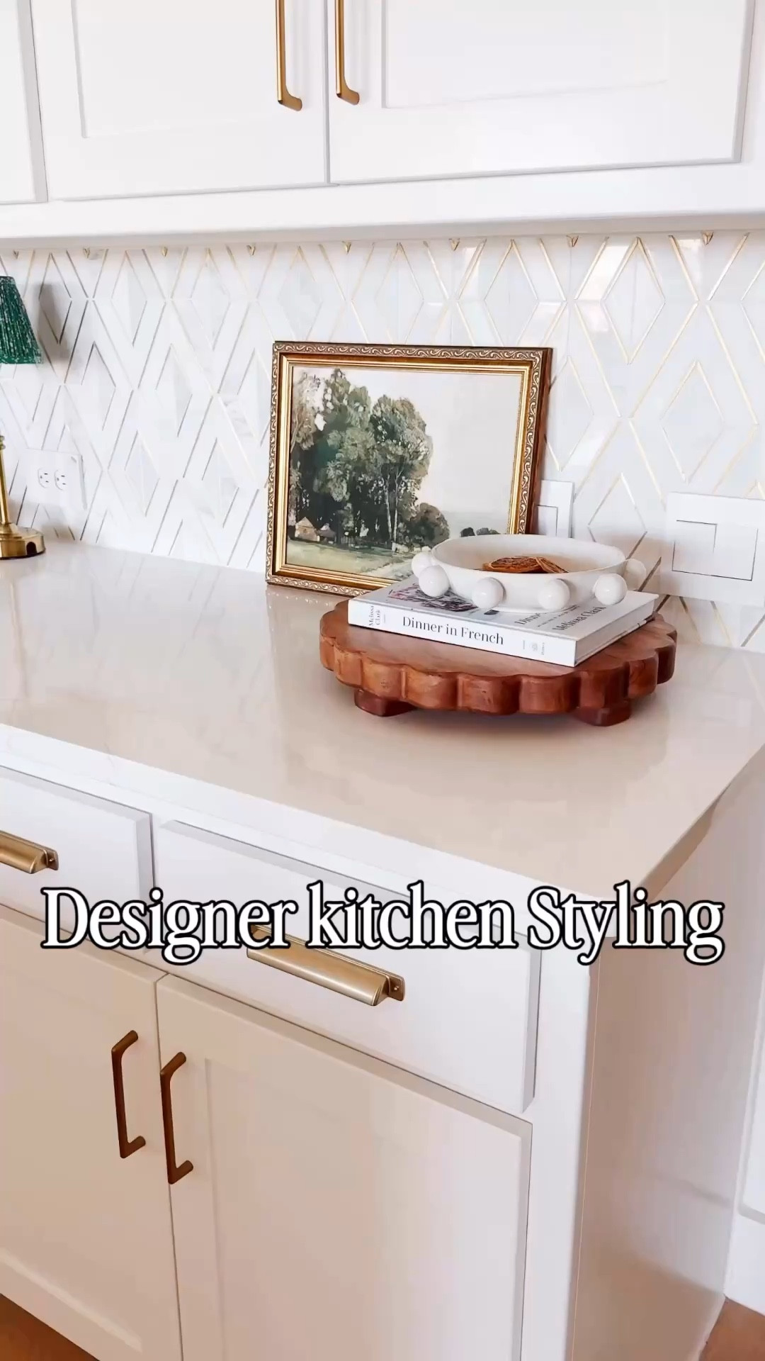 Simple kitchen styling details that instantly elevate your space 🤍 from brass cabinet hardware to a geometric backsplash and warm wood accents, these neutral kitchen decor ideas create a designer look for less that feels clean, modern, and timeless. I love mixing marble countertops with organic textures like this scalloped wood board and adding a small accent lamp for that cozy layered lighting moment. Everything in this kitchen setup is linked for easy shopping—perfect if you’re updating your space for spring or just want everyday kitchen styling inspiration. Follow me on LTK for daily home decor ideas, affordable finds, and kitchen styling inspiration.

#LTKSaleAlert #LTKHome