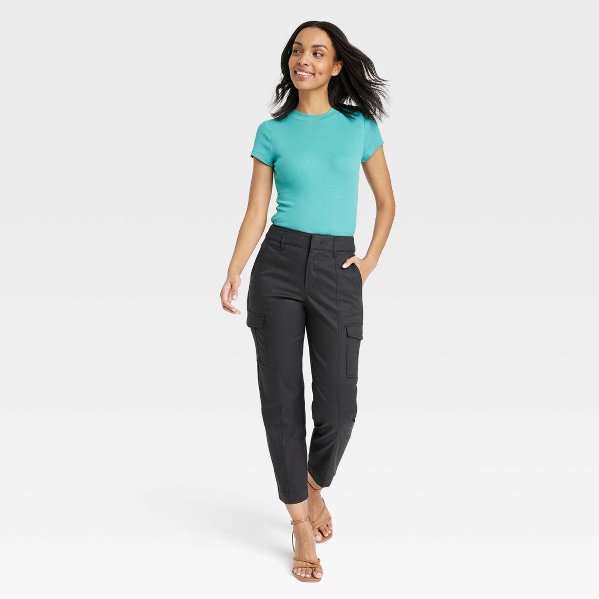 Women's Effortless Chino Cargo Pants - A New Day™ | Target