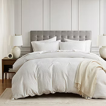 510 Design Mina Waffle Weave Textured Duvet Cover Set | JCPenney