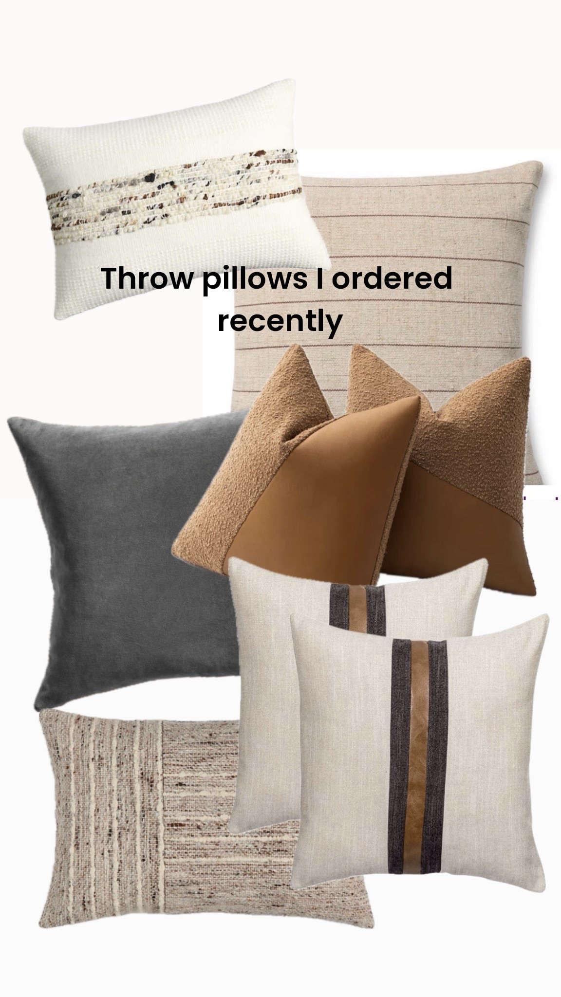 Starting the year with a home refresh honing in on the modern mountain home vibe.

Wayfair pillows
Crate & Barrel pillows
Amazon pillows

#LTKHome #LTKSaleAlert #LTKFindsUnder100