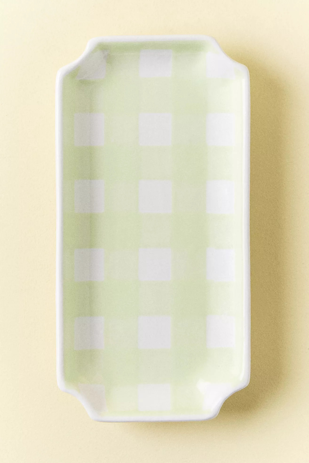 Ruby Clay Gingham Tray | Anthropologie (US)