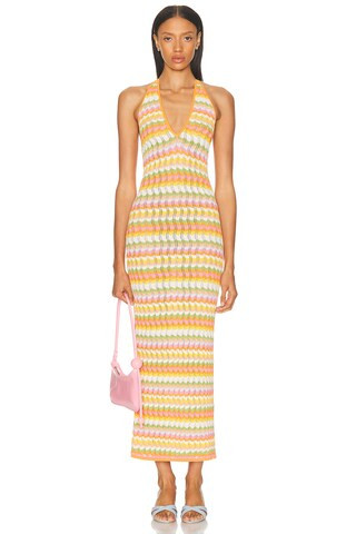 Ronny Kobo Yael Knit Dress in Orange | FWRD 
