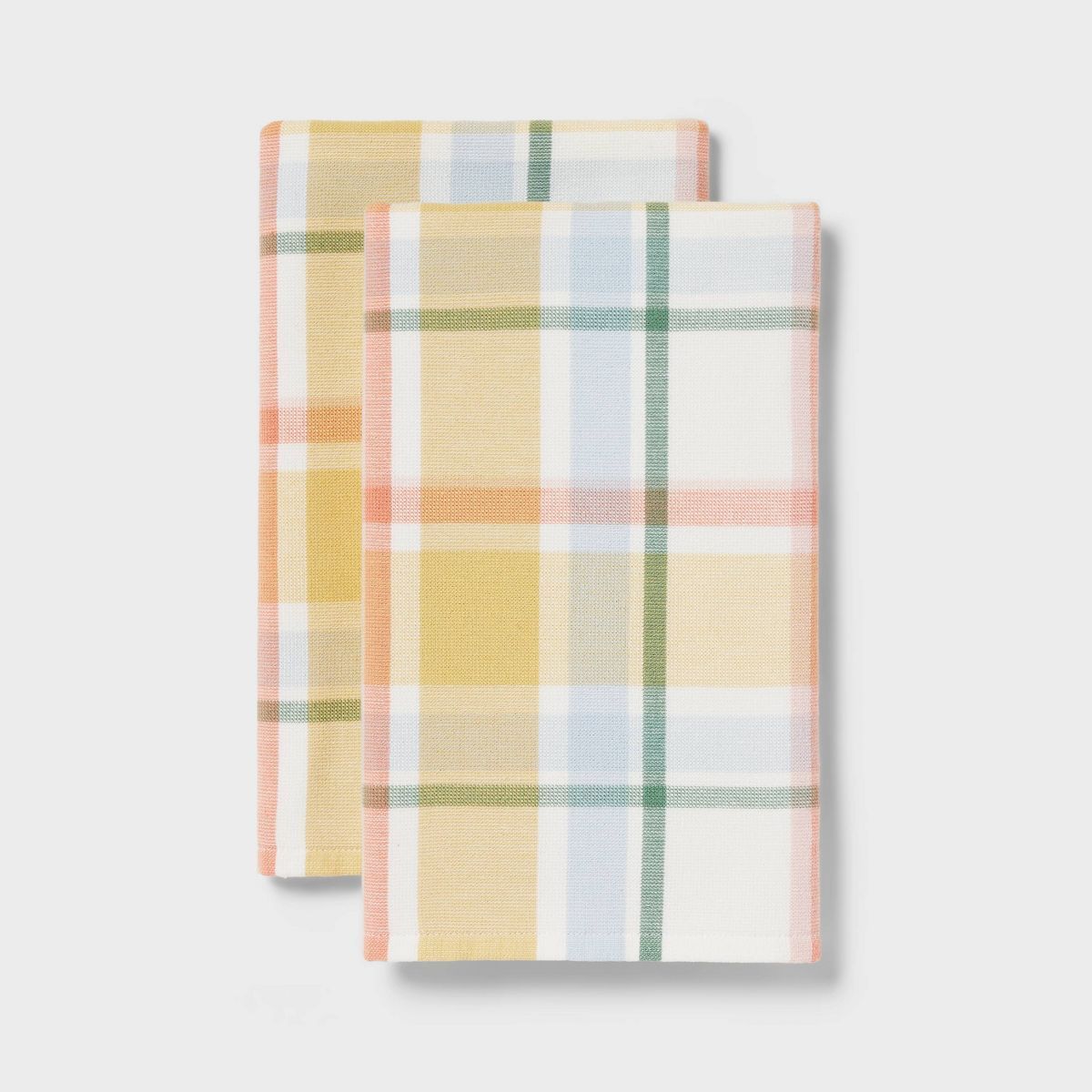 2pk Easter Plaid Hand Towels Pink - Threshold™ | Target