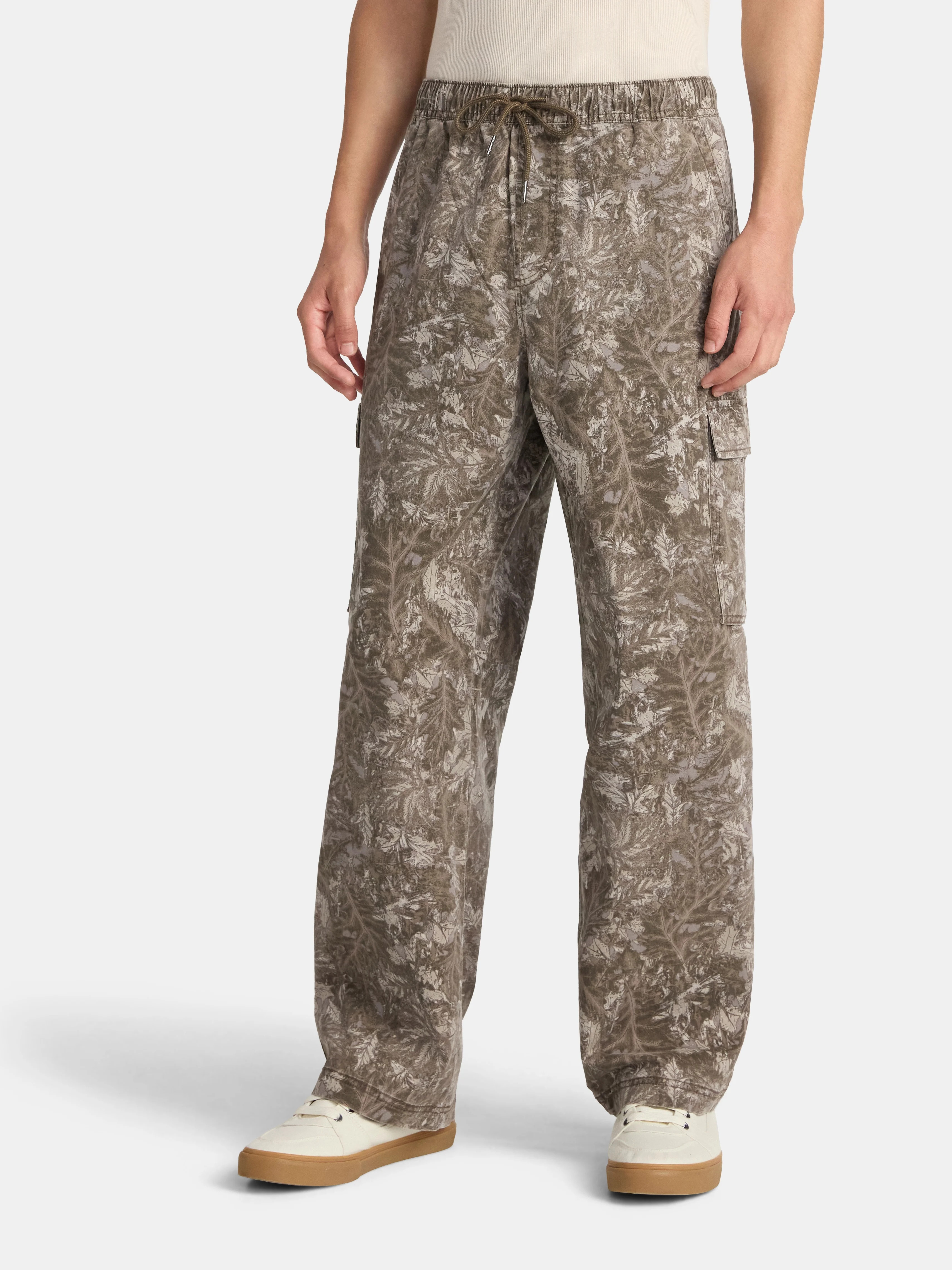 No Boundaries Men's & Big Men's Baggy Wide Leg Cargo Pants, Sizes XS-5XL | Walmart (US)