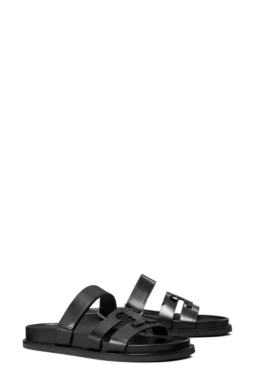 Tory Burch Ines Sport Slide Sandal in Perfect Black at Nordstrom, Size 6.5 | Nordstrom