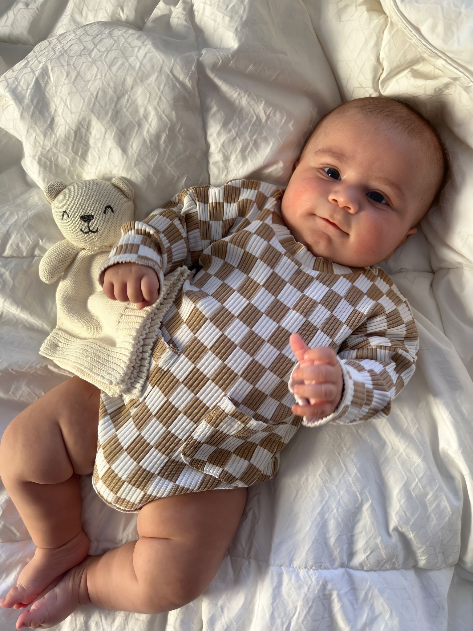 Checkered Black & White Baby Long … curated on LTK