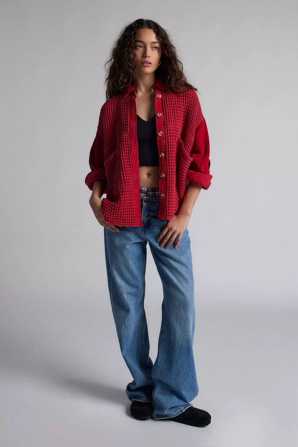 BDG Bryson Waffle Shirt Jacket | Urban Outfitters (US and RoW)