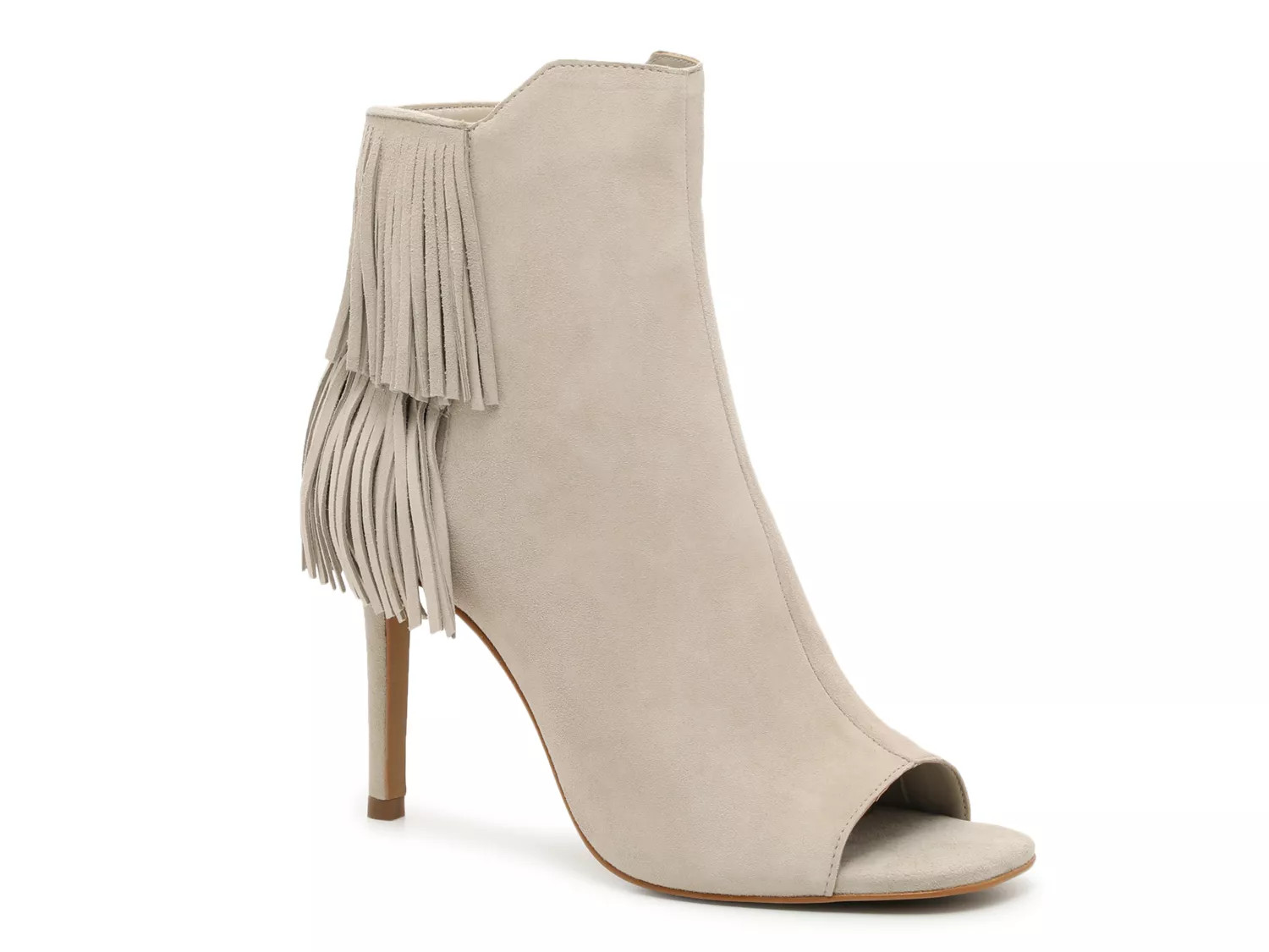 Vince Camuto Amenala Bootie | Women's | Taupe Suede | Size 5.5 | Boots | Heels | Pumps | DSW