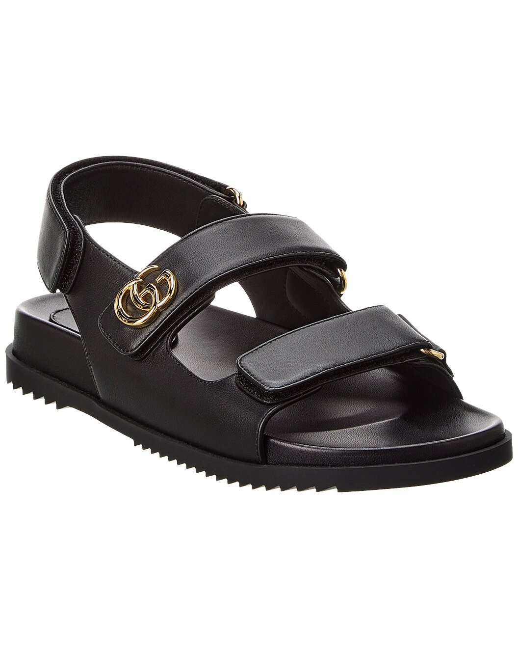 GG Leather Sandal | Gilt & Gilt City