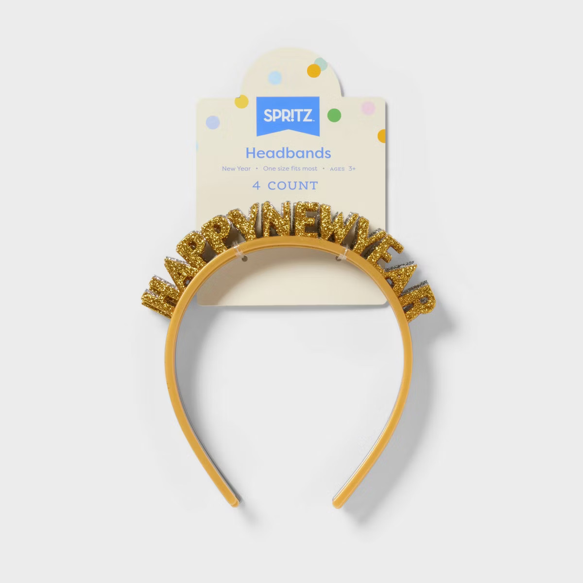 4ct New Year's Eve Headbands Silver/Gold - Spritz™ | Target