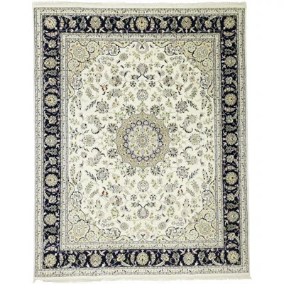 Cream Traditional 8X10 Indo-Nain Oriental Area Rug | Wayfair North America