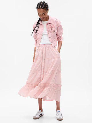 Gap × LoveShackFancy Tiered Maxi Skirt | Gap (US)