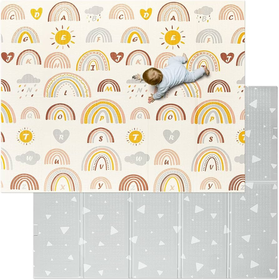 Baby Play Mat, Extra Large Foldable Foam Floor Play Mat for Babies,Toddlers, Infants, Reversible ... | Amazon (US)