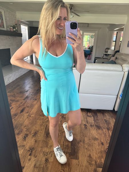Loving this tennis dress from Aerie for spring and summer! 🩵

Aerie. Tennis dress. Workout wear. Causal outfit inspo. 

#LTKStyleTip #LTKFitness #LTKFindsUnder50