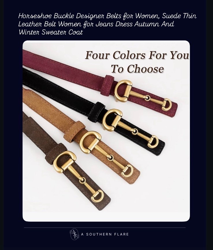 stylish designer belts with a touch of elegance. Perfect for any outfit. #BeltLove #FashionEssentials/ Fall Fashion