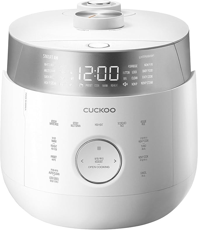 CUCKOO Twin Pressure Induction Rice Cooker, 12-Cup Cooked, CRP-LHTR0609FW | 6-Cup Uncooked Capaci... | Amazon (US)