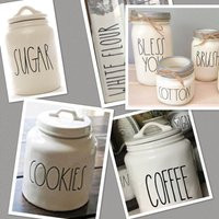Canister labels/ farmhouse labels / organizing labels/ pantry labels / label sets/ custom decals/ | Etsy (US)