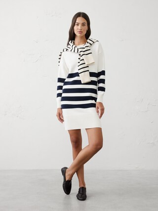 Boatneck Mini Sweater Dress | Banana Republic Factory