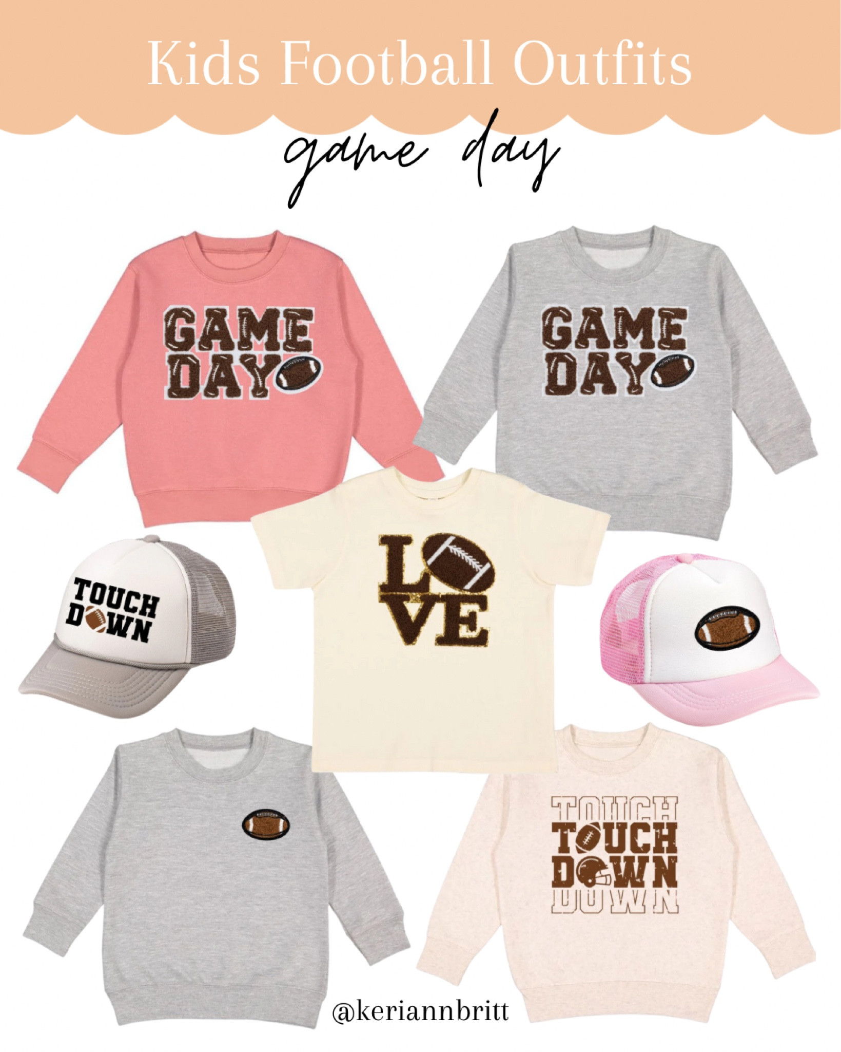 Kids Football Graphic Sweatshirts, Tees and Trucker Hats

Game day / toddler football / tailgate outfit / touchdown / shop sweet wink

#LTKBaby #LTKKids #LTKSeasonal