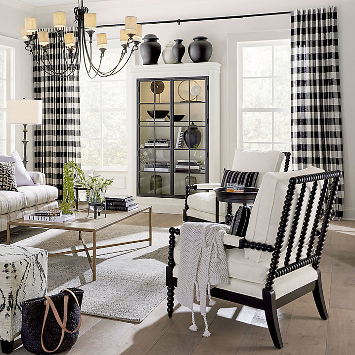 Single Rod Drapery Hardware Kit with Customizable Finials & Optional Ring Clips | Ballard Designs, Inc.